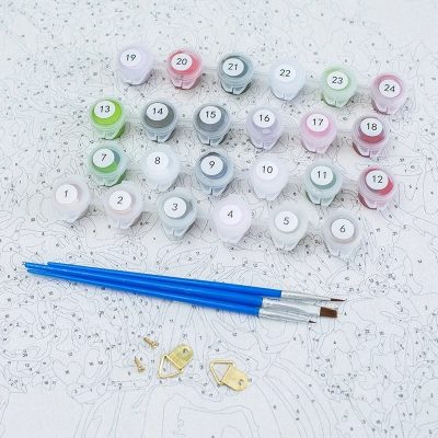 Painting by numbers kit