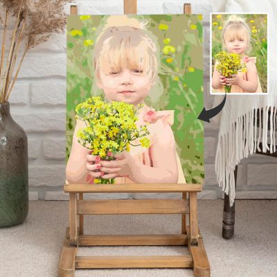 Easel Customized painting by numbers