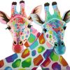 Giraffe Lovers City - DIY Paint By Numbers - Numeral Paint