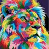 Frame Lion Picture- DIY Paint By Numbers - Numeral Paint