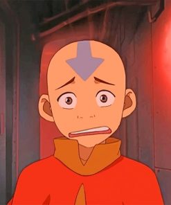 Sad Aang Avatar The Last Airbender Paint by numbers