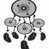 Black Dream Catcher adult paint by numbers