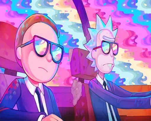 Rick and Morty Animation - Paint By Number - Painting By Numbers