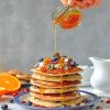 Sweet Pancake with honey adult paint by numbers