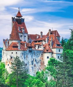 Bran Castle Romania paint by number