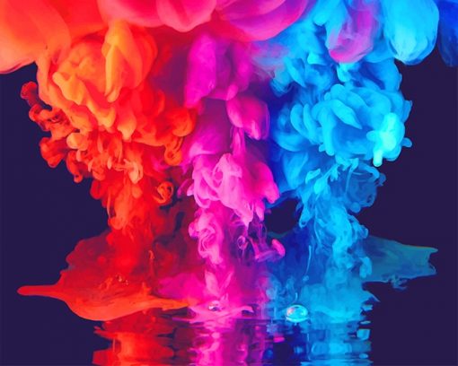 Colorful Smoke paint by number