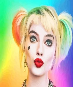 Harley Quinn Colorful paint by number