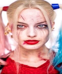 Crazy Margot Robbie Harley Quinn Paint By Numbers