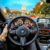 Driver Holding BMW Steering Wheel Paint By Numbers
