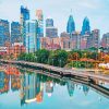 Usa Philadelphia skyline adult paint by numbers