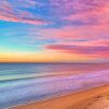 Colorful beach sky adult paint by numbers