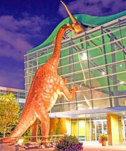 Dinosaur Museum Indiana adult paint by numbers