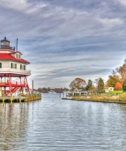 Drum Point Light Maryland adult paint by numbers