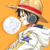 Funny Luffy One Piece adult paint by numbers