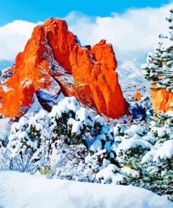 Garden Of The Gods Colorado USA paint by number