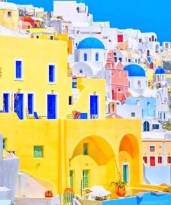 Greece Landscape Paint By Numbers