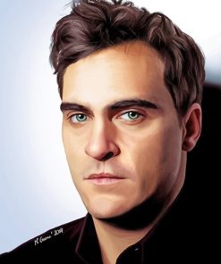 Handsome Joaquin Phoenix adult paint by numbers