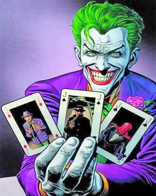 Joker Comic adult paint by numbers
