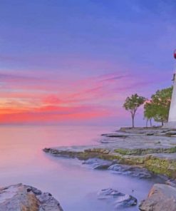 Marblehead Lighthouse State Park adult paint by numbers