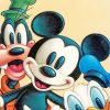 Mickey Mouse Goofy And Donald Duck Paint By Numbers