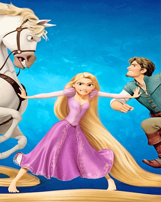 Tangled Disney Paint By Number Modern Paint by numbers