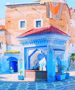 The Blue City Morocco Paint By Numbers