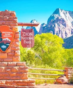 Zion National Park adult paint by numbers