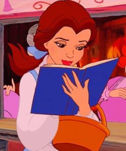 Belle Reading Book paint By Numbers