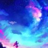 Colorful Sky Anime Illustration paint by number