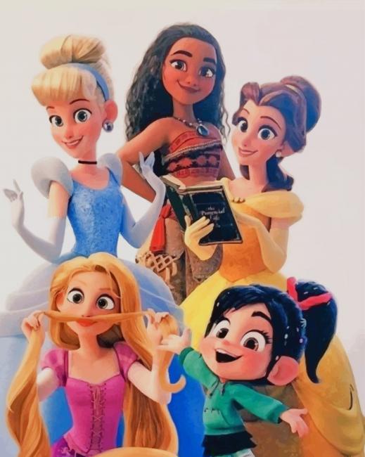 Disney Princesses Paint By Numbers 