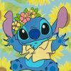 Disney Stitch With Sunflowers paint by numbers