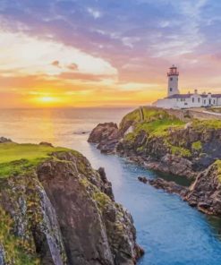 Fanad Head Lighthouse paint by number