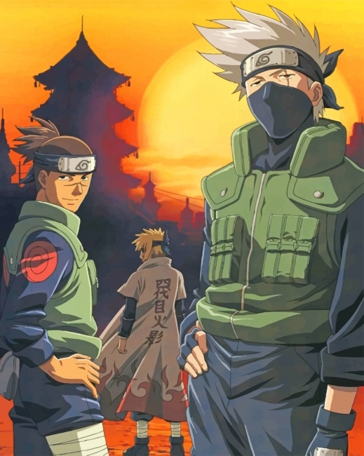 Kakashi Hatake Naruto Paint By Numbers - Numeral Paint Kit