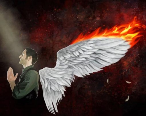 Lucifer Burning Wings Paint By Numbers