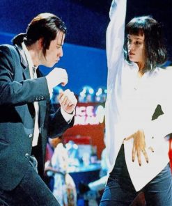 Mia Wallace And Vincent Dancing paint by number
