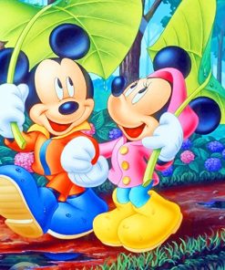 mickey mouse and minnie adult paint by numbers