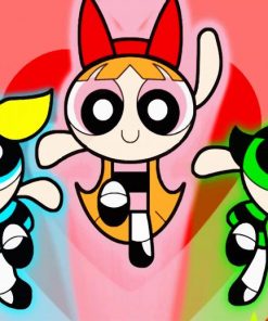 Power Puff Girls Paint By Numbers
