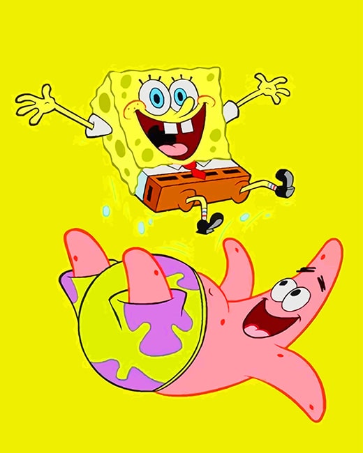 SpongeBob & Patrick Star Paint By Numbers