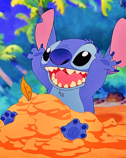 Disney Stitch - Paint By Numbers - Painting By Numbers