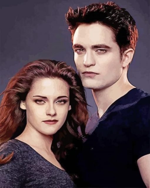 The Famous Couple Bella and Edward paint by numbers