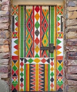 Traditional Arabic Door paint By Numbers
