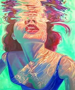 Woman Swimming In The Pool Paint By Numbers