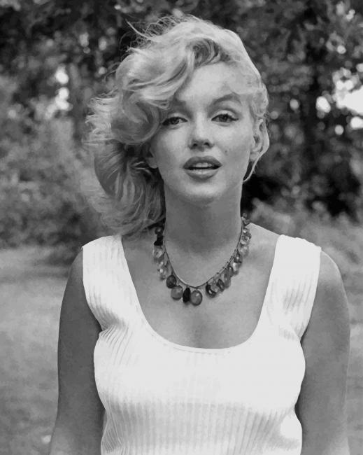 marilyn monroe black and white canvas