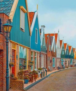 Volendam Holland paint by numbers