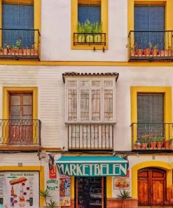 Seville Streets paint by numbers