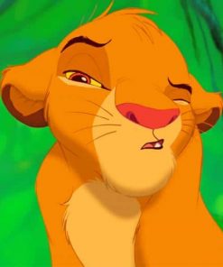 Cartoons Disney Company Simba The Lion King paint by numbers
