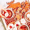 Christmas Food Aesthetic paint by numbers