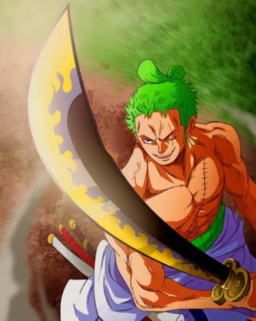 One Piece Zoro Anime paint by numbers