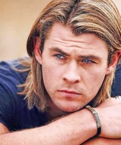 Actor Chris Hemsworth paint by numbers