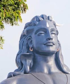 Adiyogi Shiva Statue paint by numbers